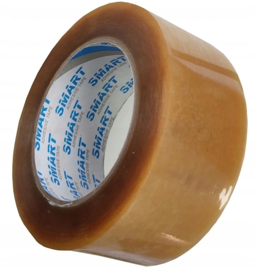 Taśma pakowa solvent / kauczuk 48/150 y 48/132 m bezbarwna / transparent 1 sztuka SMART